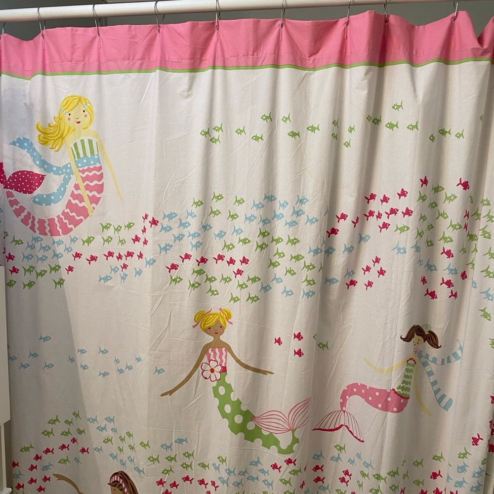 Mermaid shower curtain Pottery Barn Kids